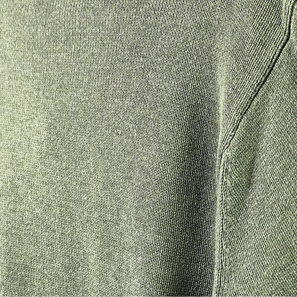 Chaps by Ralph Lauren Knit Sweater Quarter Zip Long Sleeve Khaki Green Size M - Picture 6 of 8
